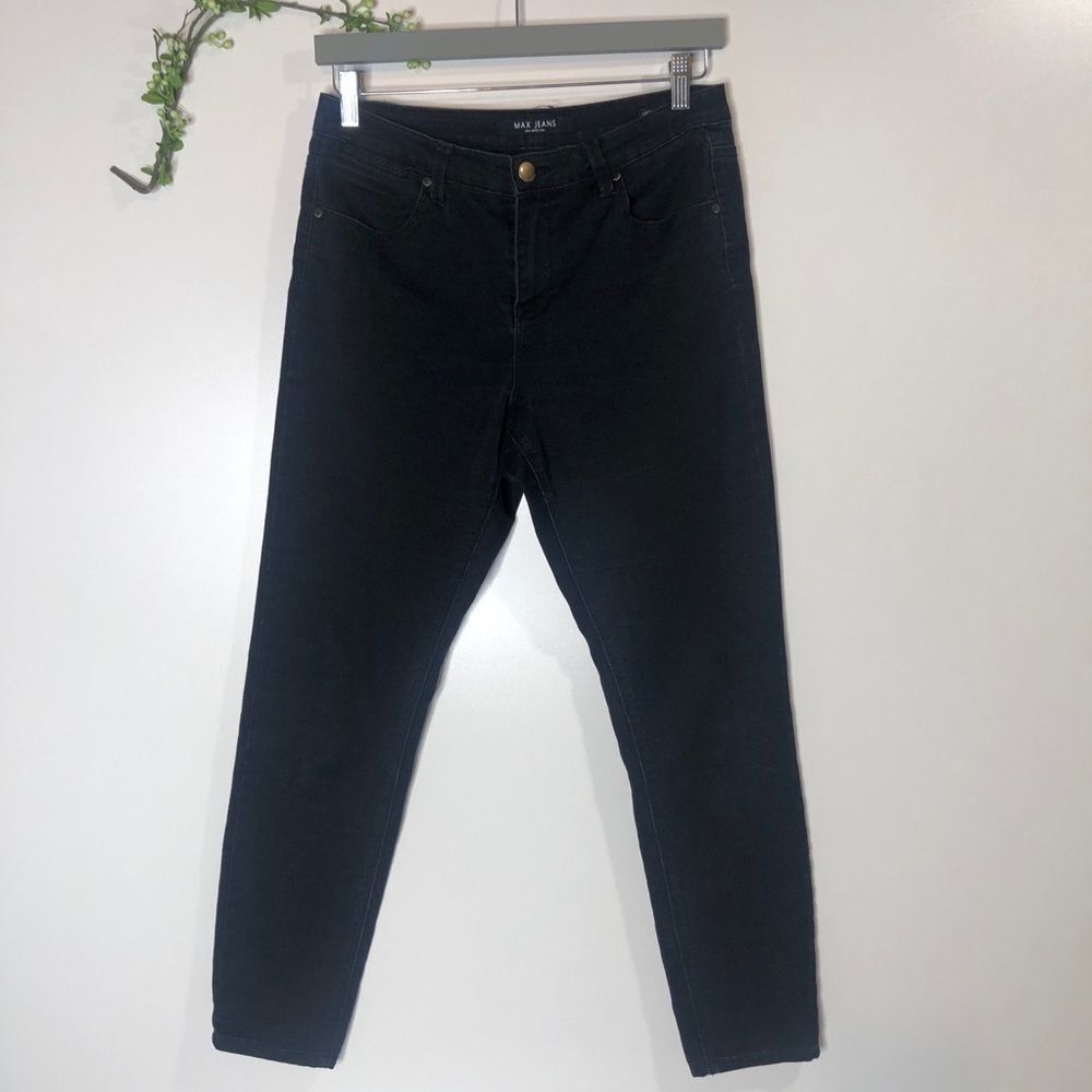 Max Jeans Black High Rise Skinny